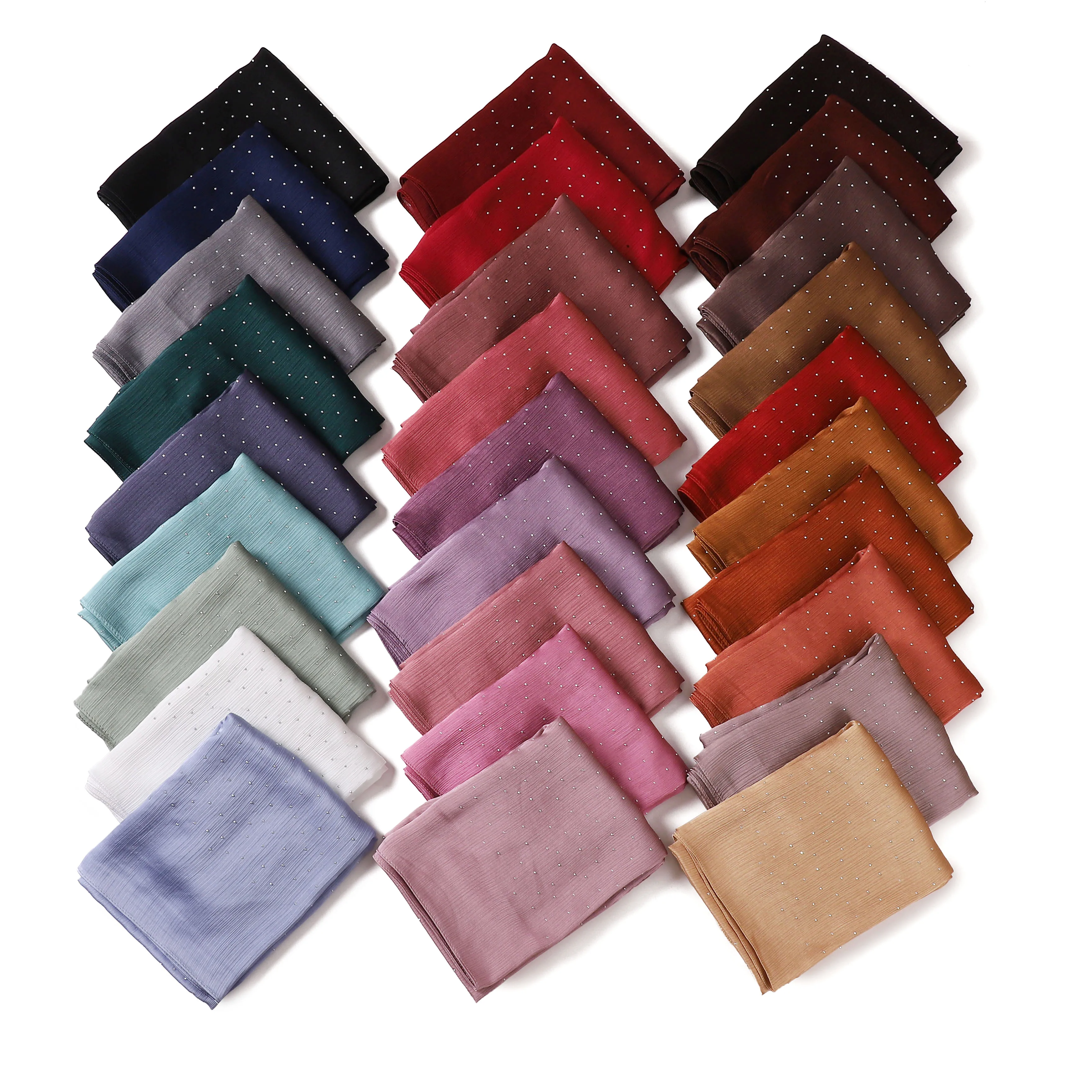 Longue écharpe en satin froissé brillant pour femme, écharpes d'été douces, écharpe de sauna déformable, hijab musulman en biscuits, châle rond lisse