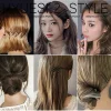 Épingles à cheveux ondulées noires simples pour filles, pinces à frange latérales, métal antidérapant, épingles à cheveux invisibles, accessoires réutilisables, ensemble de 24 pièces