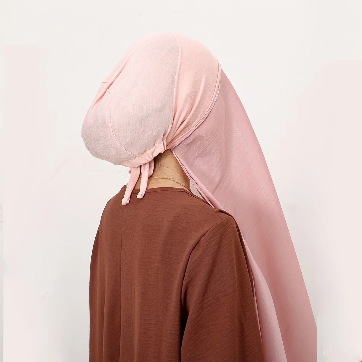 musulman instantané hijab paillettes hijab avec capuchon bonnet instantané satin soie hijab broches châle foulard sous écharpe couverture bandeau