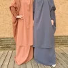 femmes hijab robe prière vêtement ensemble 2 pièces jilbab abaya eid musulman couverture complète ramadan longue khimar robe vêtements islamiques niqab