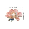 broches élégantes en perles de fleur de pivoine pour femmes et filles, mode exquise, chemise, robe, sac à dos, costumes, épingles de chapeau, cadeaux de corsage