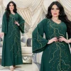 caftan eid robe de soirée longue pour femmes musulmanes, tenue élégante pour ramadan, dubaï, abaya, turquie, islam