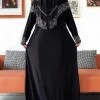 Ensemble écharpe Hijab islamique pour femmes, robe longue, vêtement de prière, robe longue Khimar et Hijab Combo pour usage quotidien du Ramadan, 2025