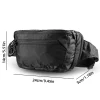 sac de taille avec ceinture de pêche, avec sangle réglable, sac de poitrine, course en plein air, plate forme de cyclisme, sport, randonnée, chasse, sac à dos