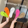 2025 femmes été plage pantoufles couleur unie antidérapant couple loisirs en plein air femmes tongs respirant en plein air sandales