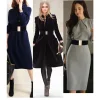 ceintures larges à bande élastique pour femmes, simple, pour manteau, ceinture de taille, boucle, sangle noire, accessoires de décoration pour robe, dames