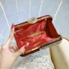 vin rouge noir velours pochette fine chic diamant poignée en métal sacs à main pour les femmes bal fête chaîne sacs à bandoulière dames sac de soirée