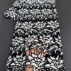 Tissu africain Soluble dans l&rsquo;eau en dentelle Guipure brodée blanche et noire, tissu Abaya de dubaï pour robe de Cocktail et célébrités