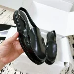 2025 nouvelle mode sandales femmes sandales décontractées en cuir matériel Simple polyvalent été chaussures pour femmes chaussures plates