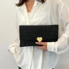 pochette fine avec perles en diamant pour femme, sac à main de soirée, enveloppe d'amour de luxe, sac à main à rabat, porte monnaie, sacs pour femme, mode