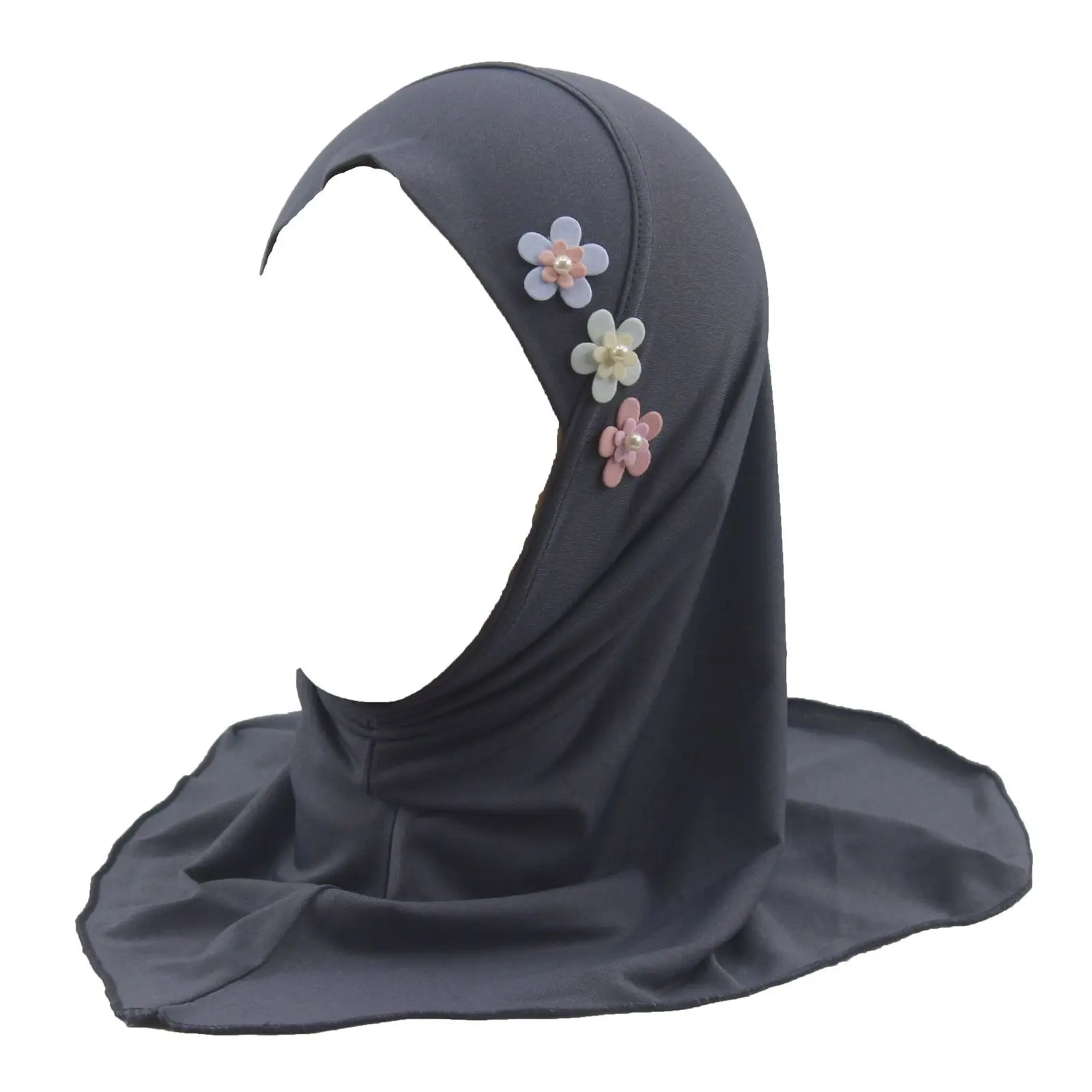 hijab instantané islamique pour filles, écharpe de sauna, bonnet amira, châles ronds arabes, turban pour enfants, vêtements de sauna, une pièce, 2 à 6 ans