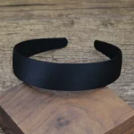 30mm Simple couleur unie Satin bandeaux pour femmes large antidérapant coloré bandeaux filles bricolage cheveux accessoires