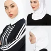 sport musulman intérieur hijab casquettes sous écharpe couvre chef femmes foulard islamique sous écharpe hijab écharpe chapeau casquette os bonnet