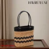 sac en cuir à double poignée pour femmes, matériel de bricolage, matériaux de tissage cousus à la main, accessoires de sac en rotin