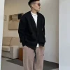 vêtements populaires coréens cardigan tricoté pour hommes, vestes d'automne et d'hiver, nouveaux vêtements tissés, offres 2025, pulls pour hommes
