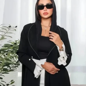 Eid musulman Abaya pour les femmes Robe fendue maroc robes de soirée Ramadan imprimer plissé Abayas caftan Islam dubaï arabe longue Robe 2024