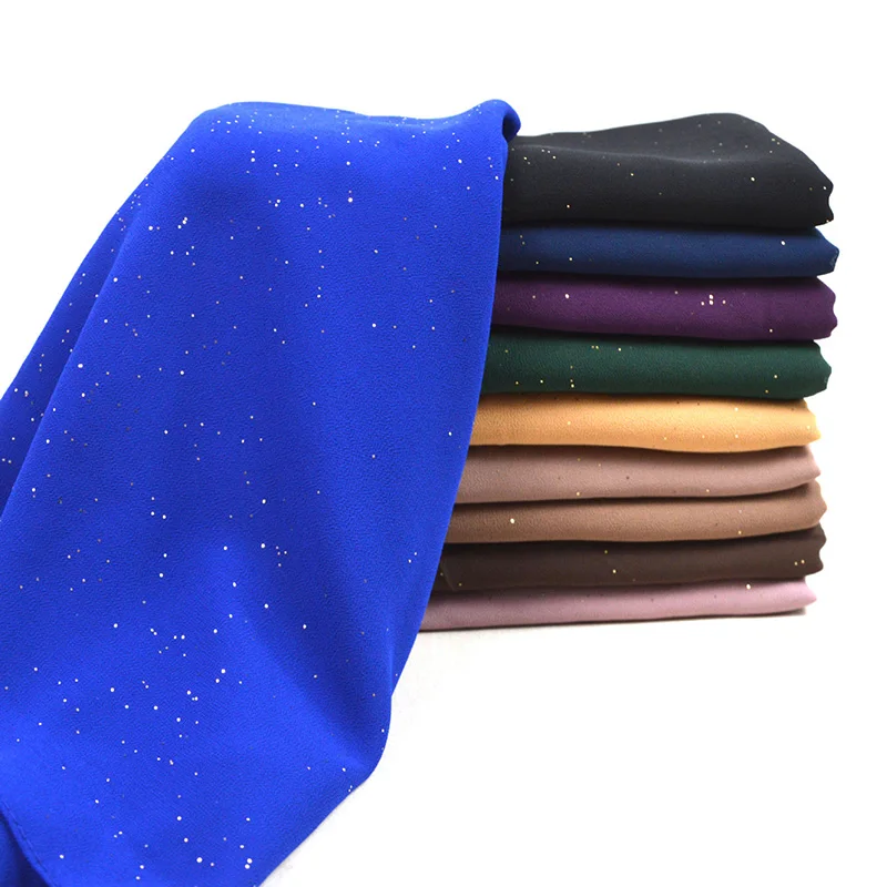 Foulard Hijab en Mousseline de Soie pour Femme, Châle Bronzant, Musulman, Solide, pour Document, pour la Tête, Voile, 180x75cm Foulard Hijab en Mousseline de Soie pour Femme, Châle Bronzant, Musulman, Solide, pour Document, pour la Tête, Voile, 180x75cm