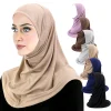 2 pièces/lot musulman Modal Hijab rayonne coton châles pour femmes islamique Turban bandeau très doux musulman foulards