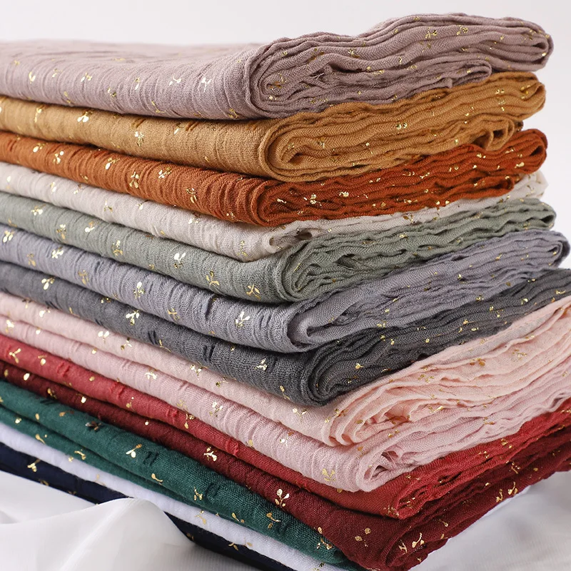 hijabs en coton pour femme longue bronzante femmes musulmanes floral longs hijabs islam foulards bandeau turban bandeau