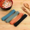 sac à bento à bandes élastiques réglables pour hommes, 4 pièces, sangle de transport en nylon pour boîtes à déjeuner