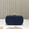 nouvelles dames brillant luxe strass pochettes mariage/bal/anniversaire fête soirée sac à main élégant vert foncé banquet sac à main