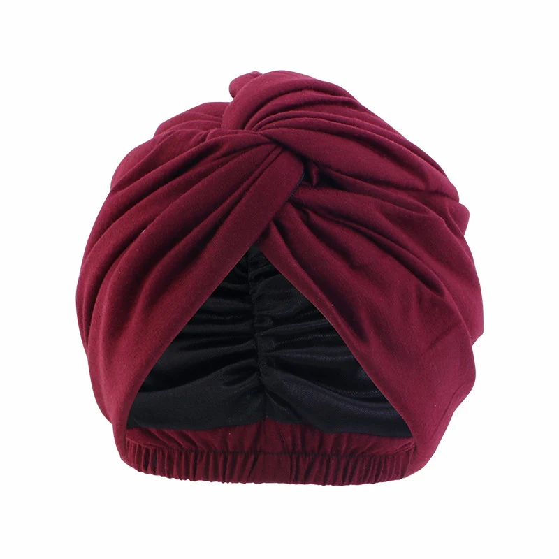 maillot musulman hijab turban casquette front croix couleur unie turbante chapeau islamique chapeaux inde bonnet pour femmes intérieur hijab casquettes