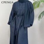 Abaya de luxe pour femmes musulmanes, robe de voyage islamique modeste, élégante, Arabie saoudite, Ramadan, Dubaï, Turquie, Robe unie, 2025