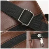 sacs à main marron kaki petits fourre tout nouveau sac à bandoulière en cuir pu noir pour hommes employé de bureau sacs à bandoulière messager voyage