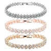 bracelet élégant pour femmes, chaîne en zircon cubique, strass brillant incrusté, cadeaux