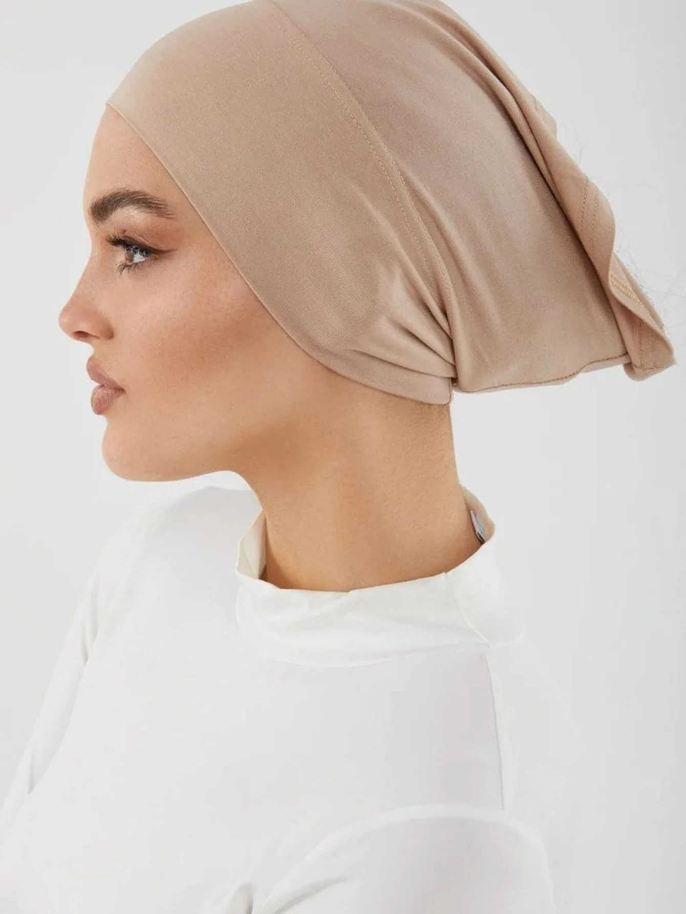 Casquette Hijab intérieure en Modal doux, Turban extensible musulman, sous-écharpe islamique, Bonnet, bandeau féminin, casquette Tube Casquette Hijab intérieure en Modal doux, Turban extensible musulman, sous-écharpe islamique, Bonnet, bandeau féminin, casquette Tube