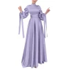 robe longue en satin pour femmes musulmanes, hijab islamique, vêtements éducatifs, caftan, dubaï, abaya, ramadan, eid mubarak, saoudien, arabe, turquie