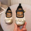bébé filles ballerines 2025 nouveau automne enfant en bas âge chaussures décontractées avec nœud mignon semelle souple style coréen princesse filles fête appartements ins