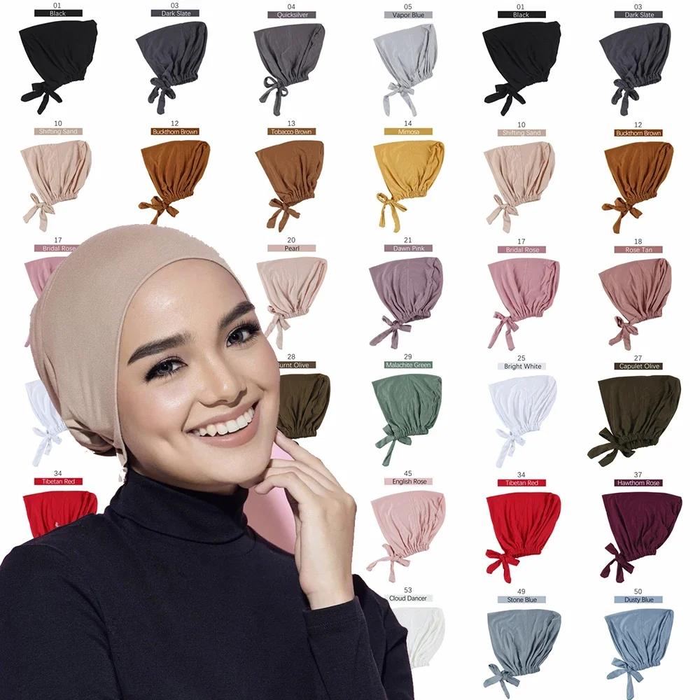 Modal musulman Turban chapeau intérieur Hijab casquettes islamique sous-écharpe Bonnet inde chapeau femme bandeau Turbante Mujer Hijab casquette avec corde Modal musulman Turban chapeau intérieur Hijab casquettes islamique sous-écharpe Bonnet inde chapeau femme bandeau Turbante Mujer Hijab casquette avec corde