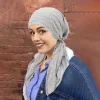 nouveau double couche doublure à bulles satin femmes musulmanes intérieur hijab turban casquette longue queue foulard enveloppement bonnets bonnet tête écharpe