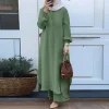 robe couleur unie dubaï turc musulman abaya islamique jalabiya robes femmes ramadan eid abayas caftan caftan élégant robes
