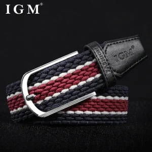 Ceinture extensible pour hommes et femmes, unisexe, tricotée tressée, boucle ardillon en métal, pantalon en toile, ceinture élastique pour Jeans Ceinture extensible pour hommes et femmes, unisexe, tricotée tressée, boucle ardillon en métal, pantalon en toile, ceinture élastique pour Jeans