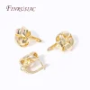 chimearrings fil d'oreille rond en métal plaqué or 18 carats pour femme, crochets de fixation de boucle d'oreille, bijoux de bricolage, accessoires de direction
