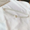 Grande chaîne de taille en perles pour femmes, ceinture élastique avec décoration en diamant, jupe assortie avec tout, mode décontractée, Design de luxe, ceinture gothique