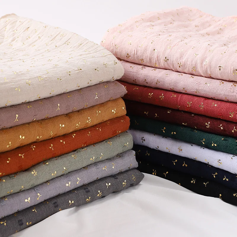 hijabs en coton pour femme longue bronzante femmes musulmanes floral longs hijabs islam foulards bandeau turban bandeau