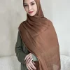 hijab instantané en mousseline de soie brillante pour femme musulmane, sous Écharpe en jersey, à la mode, type turban, bonnet