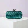 pochettes pour femmes soirée mariage chic tissé sac à bandoulière formel en cuir pu sacs à main de créateur sac à main pour femmes 2 tailles