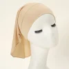 sous écharpe tube en chanvre cristal pour femme, hijab intérieur musulman, casquettes élastiques, chapeau astronomique, petite écharpe, 42x20cm, haute commande