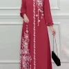 ZANZEA-Robe Longue Vintage pour Femme Musulmane, Abaya, Hijab, Bohème, Imprimé Floral, Dubaï, Turquie, Automne 2025 ZANZEA-Robe Longue Vintage pour Femme Musulmane, Abaya, Hijab, Bohème, Imprimé Floral, Dubaï, Turquie, Automne 2025