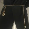 luxury desinger Fashion Gold metal womans belt for dress waist chain accessories trouser chain waistband seal straps
