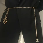 luxury desinger Fashion Gold metal womans belt for dress waist chain accessories trouser chain waistband seal straps