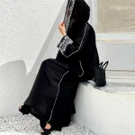 Mode classique brodé Abaya Hijab robe Kimono manteau vêtements d&rsquo;extérieur femmes à manches longues en vrac arabe musulman dubaï marocain Caftan