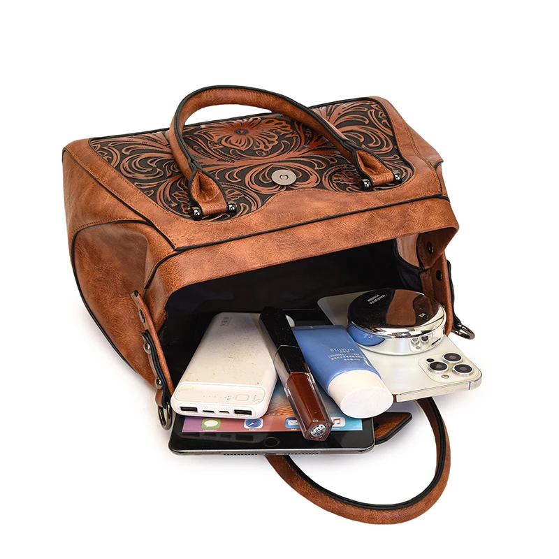 Sac à main rétro de haute qualité pour femmes, sac à bandoulière luxueux de styliste, soulagement 3D, poche de bureau, marque Bolsos Lujo, nouveau paquet cadeau