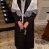 Sisakia Abayas pour femme dubaï luxe 2025 Patchwork dentelle Cardigan Hijab inclus col rabattu caftan