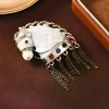 broches vintage cheval en strass pour femmes, glands unisexes, épingles cheval du zodiaque, sac à dos de fête de banquet, cadeaux, accessoires bijoux