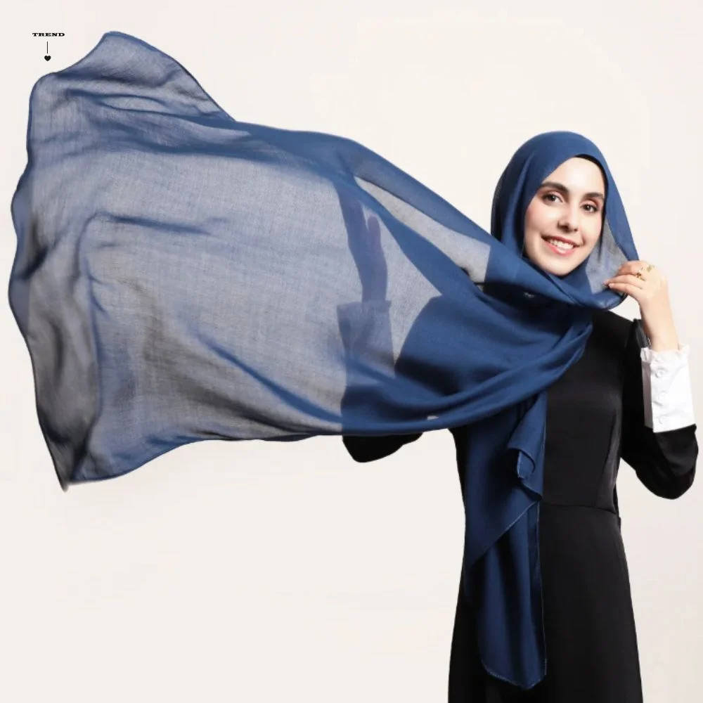 Foulard Hijab en coton Modal de qualité supérieure, Long, uni, tissu respirant, bandeau en Jersey doux, mode unie, enveloppe de tête en bambou Foulard Hijab en coton Modal de qualité supérieure, Long, uni, tissu respirant, bandeau en Jersey doux, mode unie, enveloppe de tête en bambou